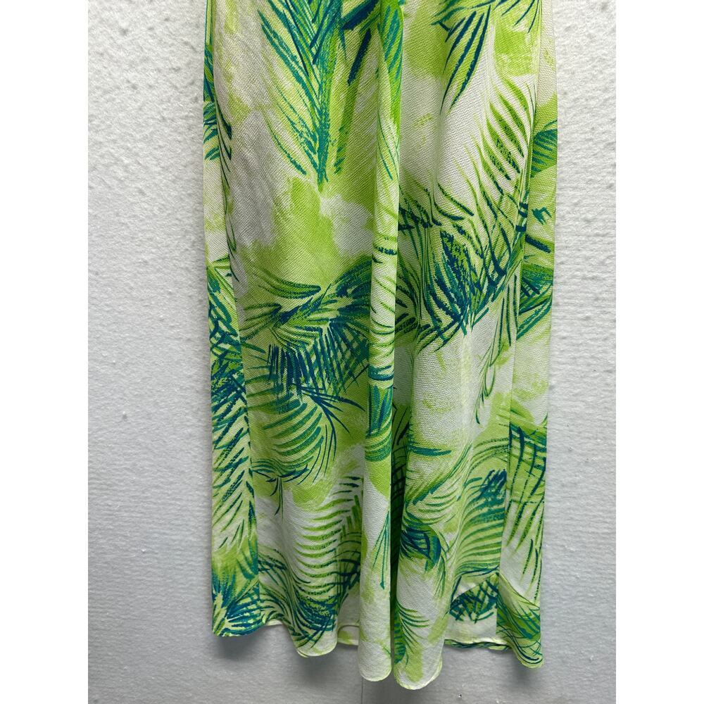 Natori Women 2 Piece Dress Duster Belt OS Bamboo Vintage Crepe Boho Resort VTG - Picture 10 of 16